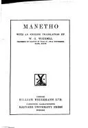 Manetho by Manetho.