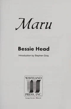 Maru by Bessie Head