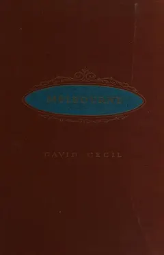 Melbourne by Lord David Cecil