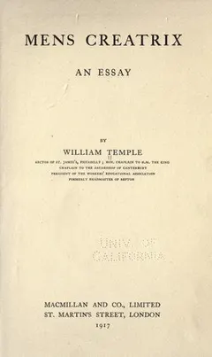 Mens creatrix by William Temple