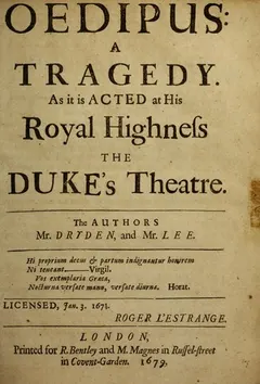 Oedipus by John Dryden