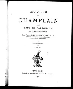 Oeuvres de Champlain by Samuel de Champlain
