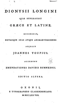 On the sublime by Longinus