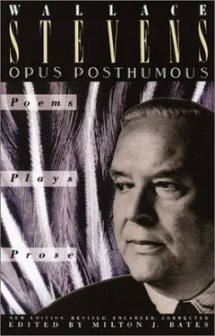 Opus posthumous by Wallace Stevens