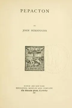 Pepacton by John Burroughs