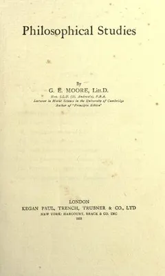 Philosophical studies by George Edward Moore