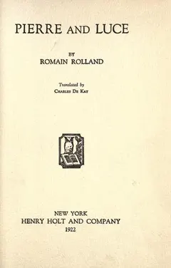 Pierre et Luce by Romain Rolland