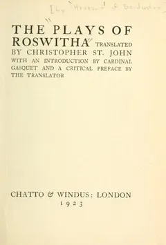 Plays by Hrotsvitha