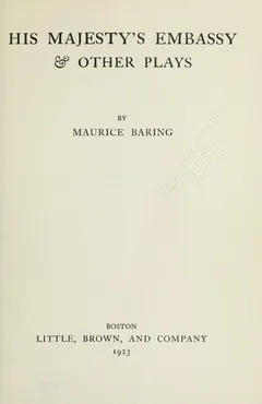 Plays by Maurice Baring