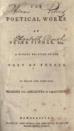 Poems by Pindar, Peter