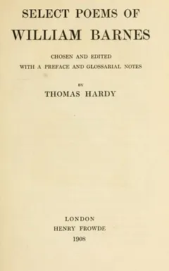 Poems by William Barnes