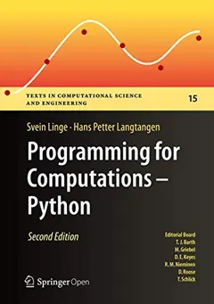 Programming for Computations - Python by Svein Linge