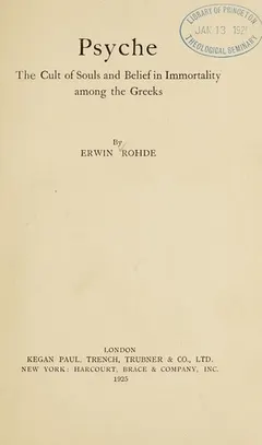 Psyche by Erwin Rohde