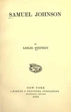 Samuel Johnson by Sir Leslie Stephen