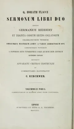 Satirae by Horace
