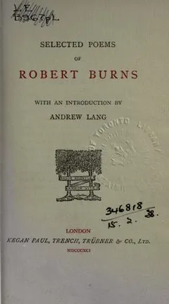 Selected poems by Robert Burns