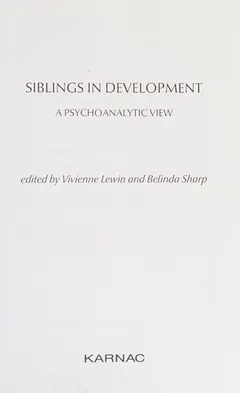Siblings in development by Vivienne Lewin