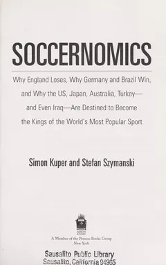 Soccernomics by Simon Kuper