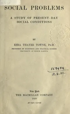 Social problems by Ezra Thayer Towne