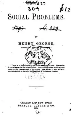 Social problems by Henry George