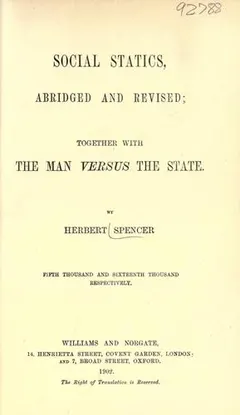Social statics by Herbert Spencer