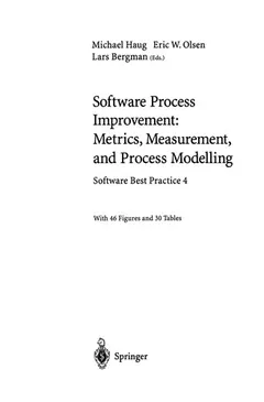 Software process improvement by Eric W. Olsen