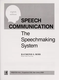 Speech communication by Raymond Samuel Ross
