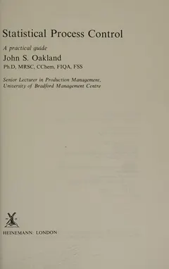 Statistical Process Control by Robert James Oakland