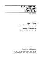 Statistical quality control by Eugene Lodewick Grant