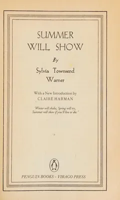 Summer will show by Sylvia Townsend Warner