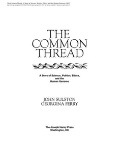 The common thread by John Sulston