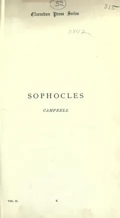 Tragedies by Sophocles