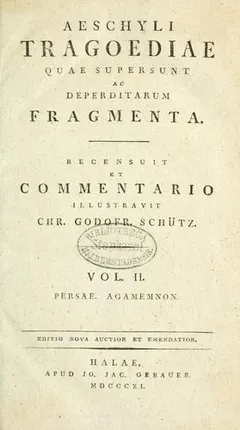 Tragoediae by Aeschylus