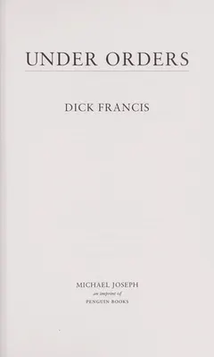 Under orders by Dick Francis