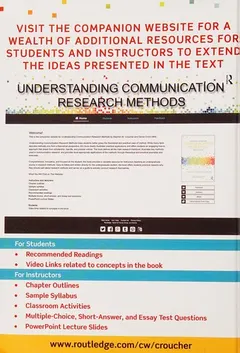 Understanding Communication Research Methods by Stephen M. Croucher