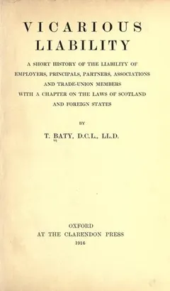 Vicarious liability by Thomas Baty