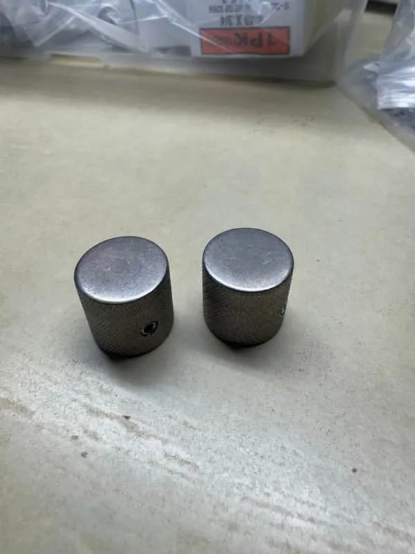 Lowborn Guitars Knurled Barrel knobs / Stainless Steel — Part Resale Value