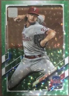 Aaron Nola [Green] #537 2021 Topps Baseball