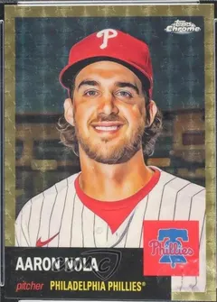Aaron Nola [SuperFractor] #167 2022 Topps Chrome Platinum Anniversary Baseball