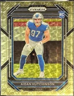 Aidan Hutchinson [Gold Vinyl] #340 2022 Panini Prizm Football