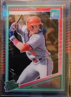 Aidan Miller [Platinum] #141 2025 Panini Donruss Baseball