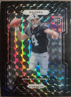 Aidan O'Connell [Black Finite] #360 2023 Panini Prizm Football