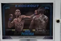 Alex Pereira [Platinum] #33 2024 Topps Knockout Ufc Ufc