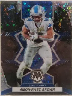 Amon Ra St. Brown [Choice Black Gold] #67 2022 Panini Mosaic Football