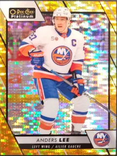 Anders Lee [Seismic Gold] #72 2023 O Pee Chee Platinum Hockey