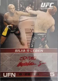 Anderson Silva [Red Ink] #AAS 2009 Topps Ufc Round 1 Autographs Ufc
