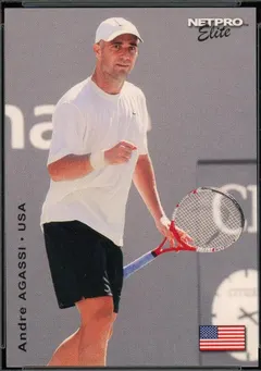 Andre Agassi #4 2003 Netpro Elite 2000 Tennis