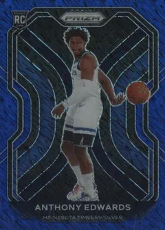 Anthony Edwards [Blue Shimmer Prizm] #258 2020 Panini Prizm Basketball