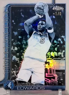 Anthony Edwards [Frozenfractor] #151 2025 Topps Chrome Basketball