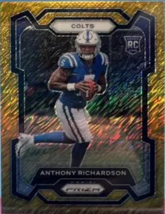 Anthony Richardson [Gold Shimmer] #343 2023 Panini Prizm Football